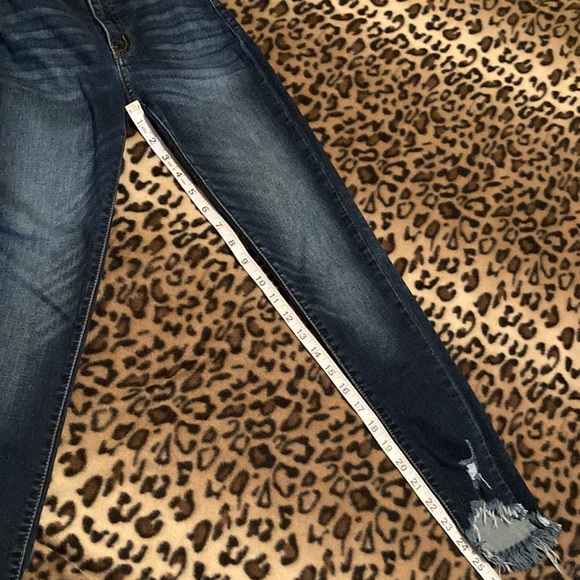 2 for $35 KanCan Jeans Mid Rise Ankle Distressed Skinny Jeans Women’s Size 0 - Picture 14 of 16
